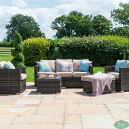 Maze rattan seville sofa set deals grey