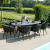 Outdoor Fabric Ambition 8 Seat Oval Dining Set - Charcoal 