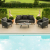 Outdoor Fabric Ambition 3 Seat Sofa Set - Charcoal 