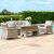 Cotswold Rattan 3 Seat Sofa Dining with Rising Table & Footstools