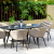 Outdoor fabric Ambition 6 Seat Oval Dining Set - Taupe 
