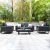 Outdoor Fabric Ethos 2 Seat Sofa Set - Charcoal