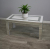 White Glass and Mirrored Coffee Table