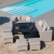Outdoor Fabric Fuzion Cube Sofa Set with Fire Pit - Taupe 