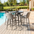 Outdoor Fabric Regal 4 Seat Round Bar Set - Flanelle