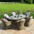 Winchester 6 Seat Oval Dining Set with Heritage Chairs, Ice Bucket and Lazy Susan