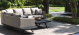 Outdoor fabric Cove Corner sofa group - Taupe 