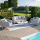 Outdoor Fabric Ambition 2 Seat Sofa Set - Lead Chine