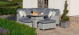 Ascot Square Corner Dining Set with Rising Table and Weatherproof Cushions