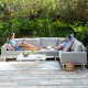 Outdoor Fabric Ethos Large Corner Group - Lead Chine