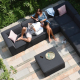 Outdoor Fabric Apollo Large Corner Sofa Group - Charcoal 
