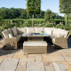 Winchester Royal U Shaped Sofa Set with Fire Pit
