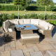 Winchester Royal U Shaped Sofa Set with Rising Table and Ice Bucket 