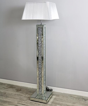 Floating crystal floor lamp hotsell