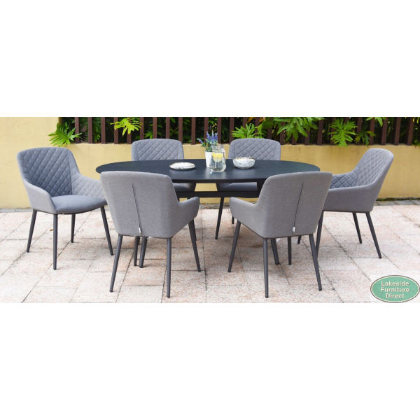 Outdoor Fabric Zest 6 Seat Oval Dining, Zest Garden Limited Outdoor Furniture