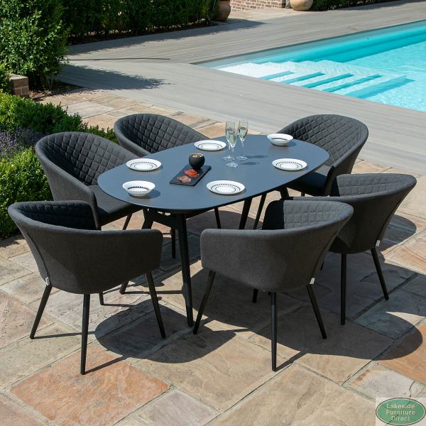 Oval outdoor dining table sale