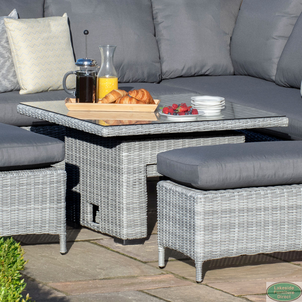 Al fresco vita corner sales dining set