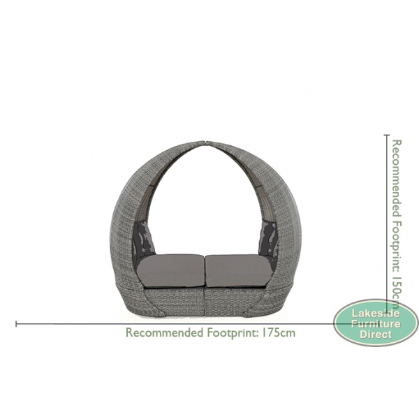 Peach store rattan daybed