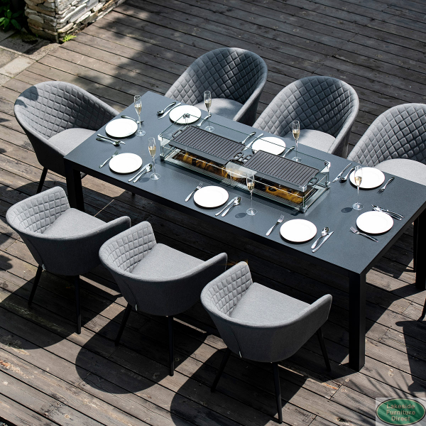 Outdoor dining fire shop table