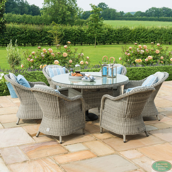6 seat outlet circle dining table
