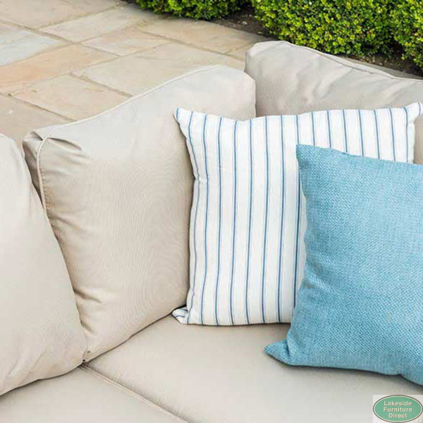 Barcelona Corner Sofa set with Ice Bucket Brown Lakeside