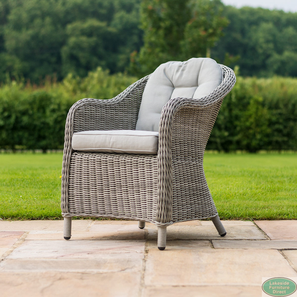 Oxford 8 Seat Round table with Ice Bucket and Heritage Chairs Lakeside Furniture Direct