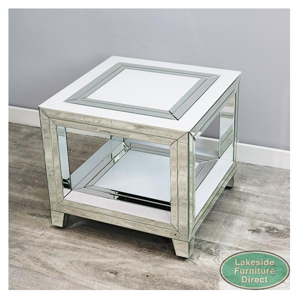 Glass mirror clearance coffee end tables