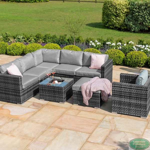 Corner sofa with sale armchair