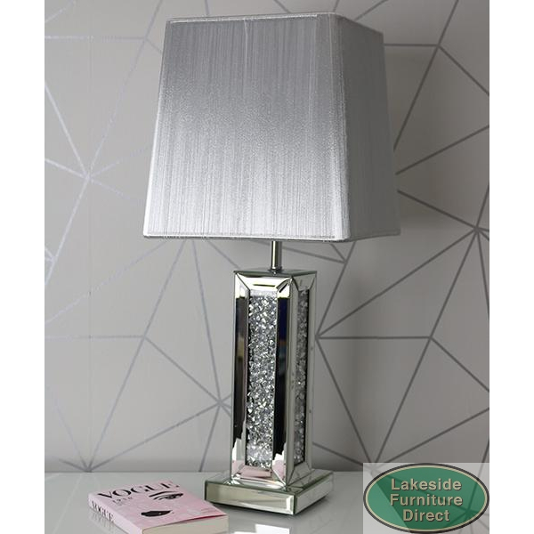Crushed glass table lamp new arrivals