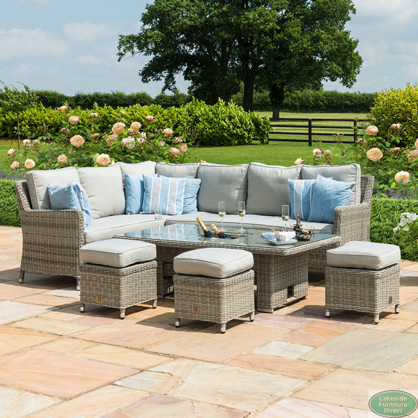 Rattan rising table with ice bucket new arrivals