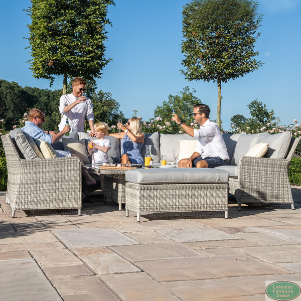 Maze rattan venice best sale sofa dining set
