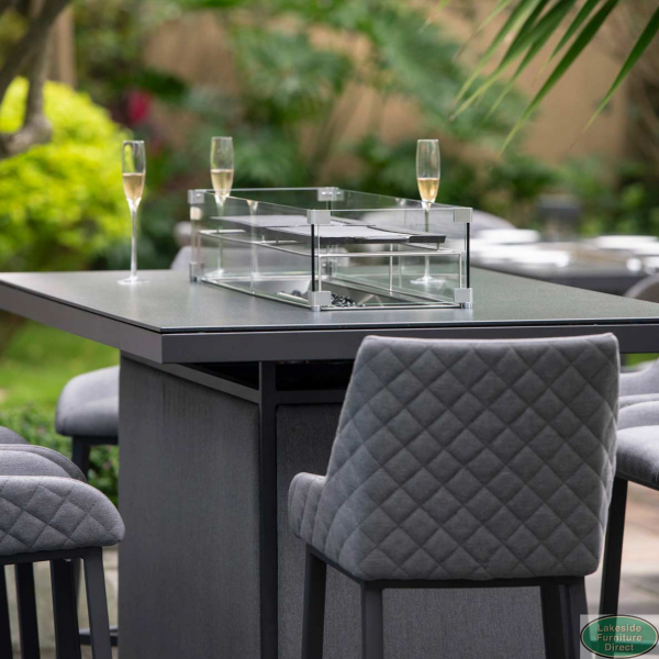 Bar top sales fire pit table