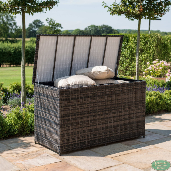 Rattan box shop garden furniture