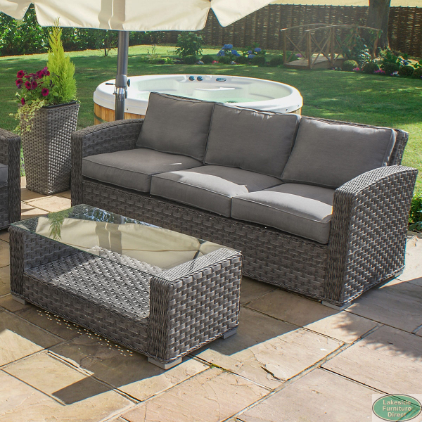 Maze rattan victoria 3 seater sofa set discount