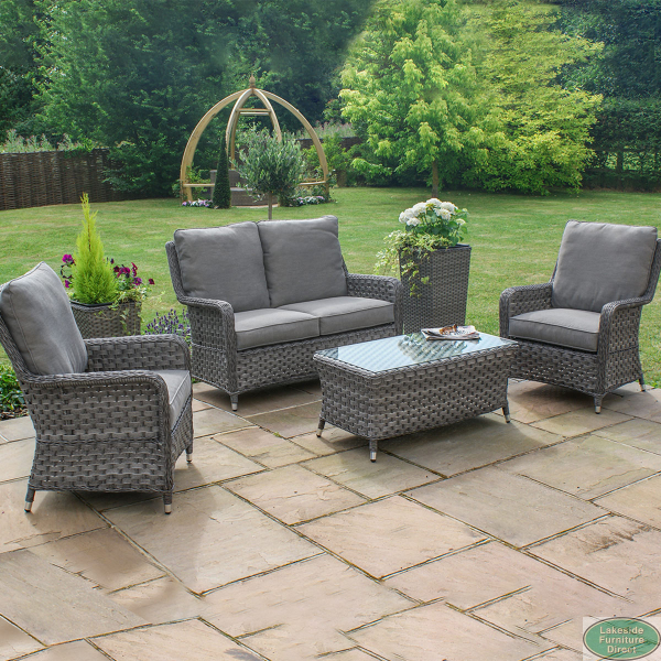 Victoria 2 seat high back sofa set Lakeside Furniture Direct