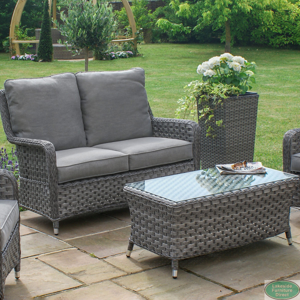 Victoria 2 seat high back sofa set Lakeside Furniture Direct