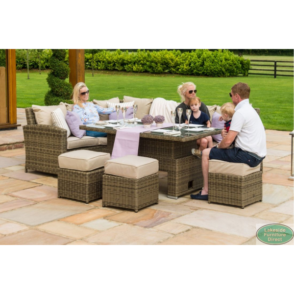 Kingston corner dining set top by maze rattan