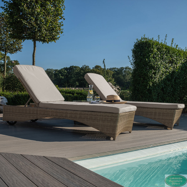 3 piece rattan sun lounger set best sale