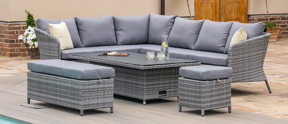 Cane table and best sale chairs for sale